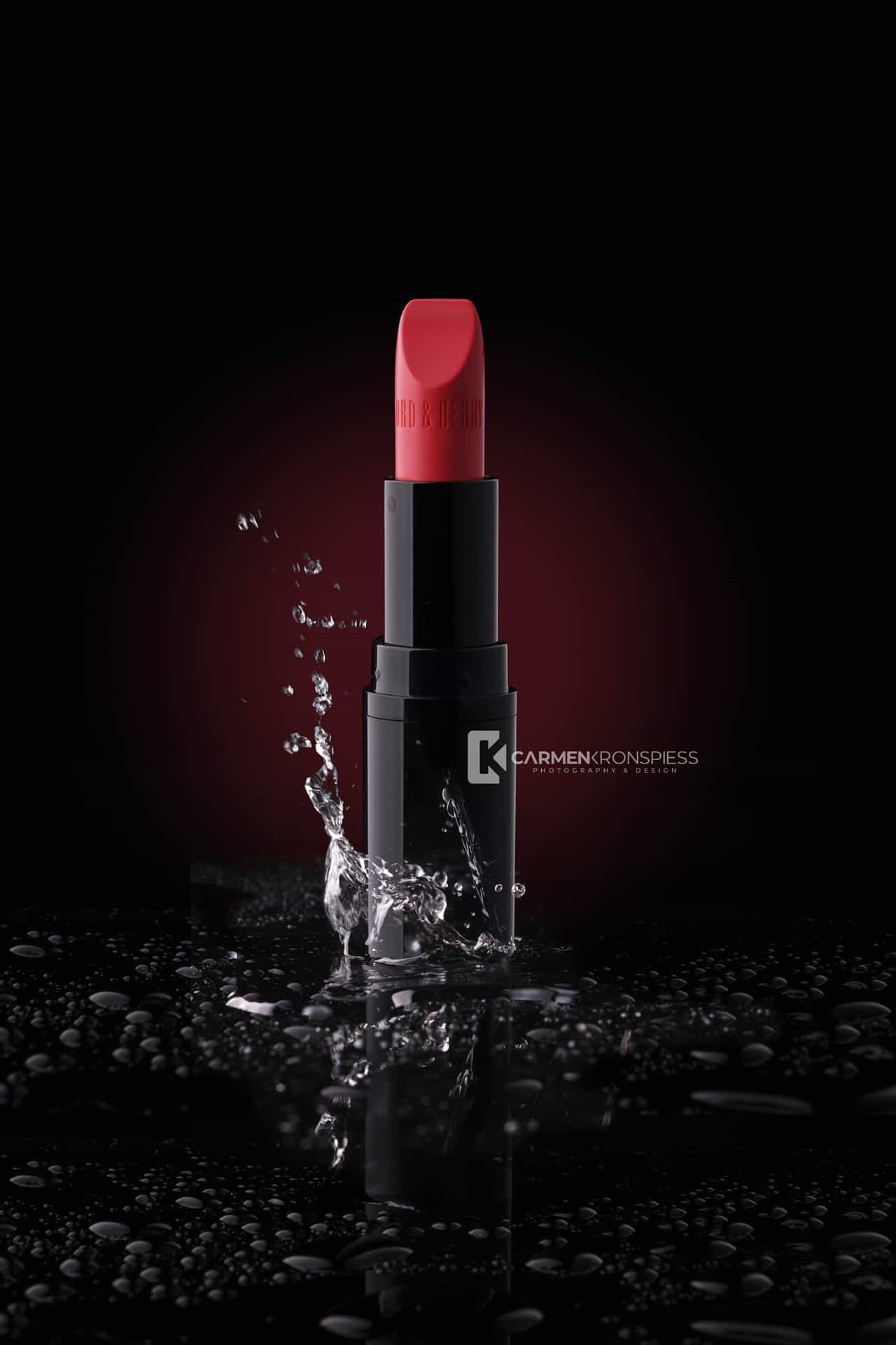 Lipstick+Splash-red